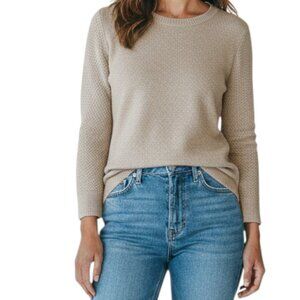 BANANA REPUBLIC Tan Knit Long Sleeve Sweater - Size XS